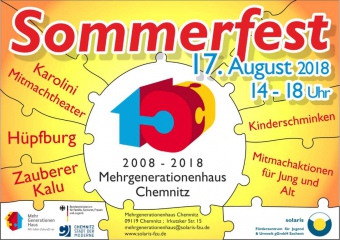 Sommerfest Mehrgenerationenhaus Chemnitz 2018